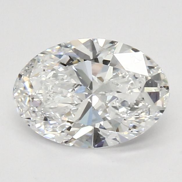 1.0 Carat Oval Lab Diamond with  Cut Diamond in 14KT  view 1
