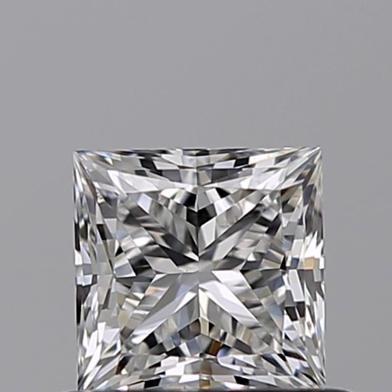 0.6 Carat Princess Natural Diamond with  Cut Diamond in 14KT  view 1
