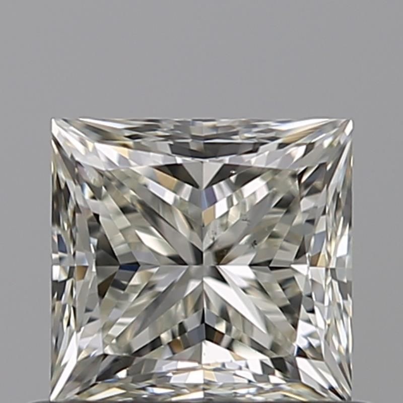 0.6 Carat Princess Natural Diamond with  Cut Diamond in 14KT  view 1
