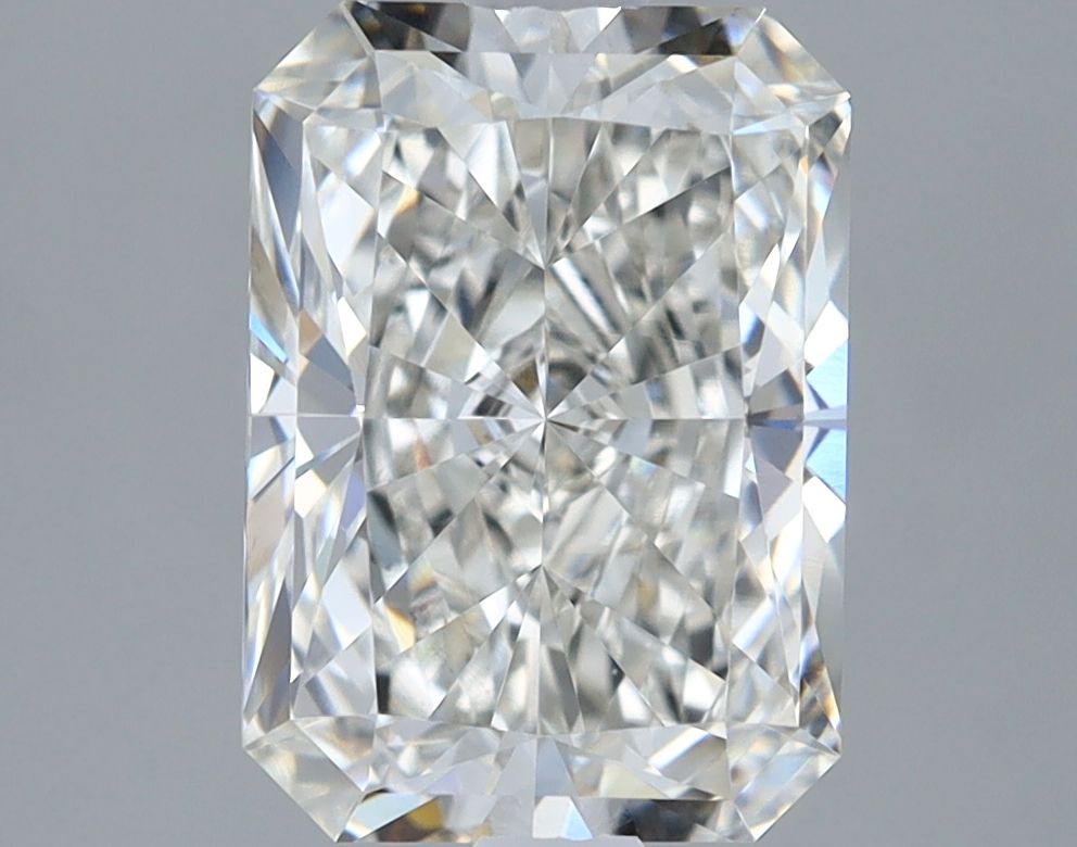 2.21 Carat Radiant Lab Diamond with  Cut Diamond in 14KT  view 1

