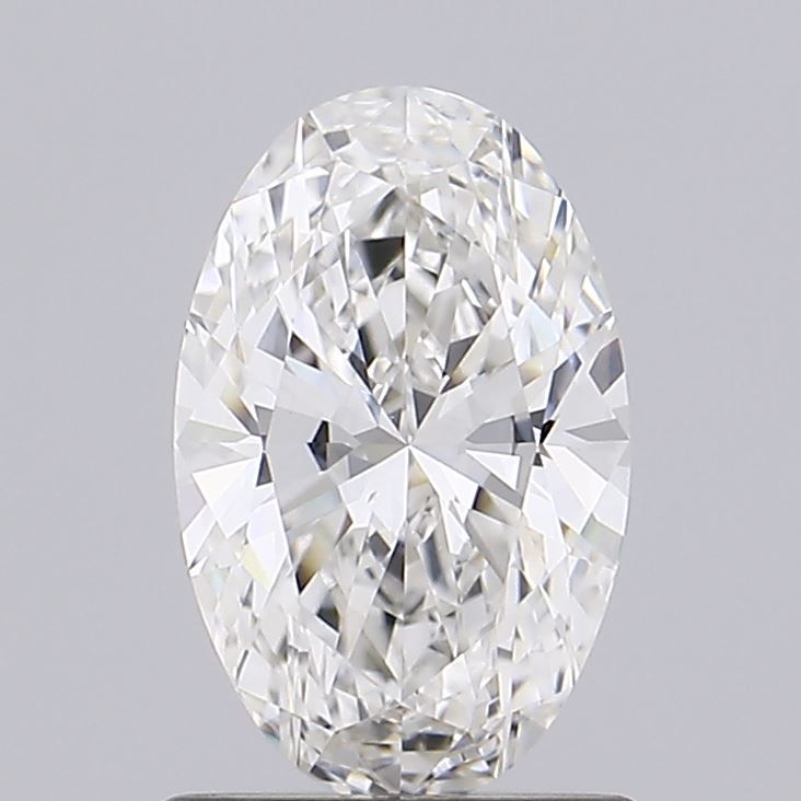 1.06 Carat Oval Lab Diamond with  Cut Diamond in 14KT  view 1
