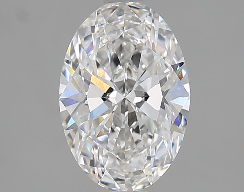 1.35 Carat Oval Lab Diamond with  Cut Diamond in 14KT  view 1
