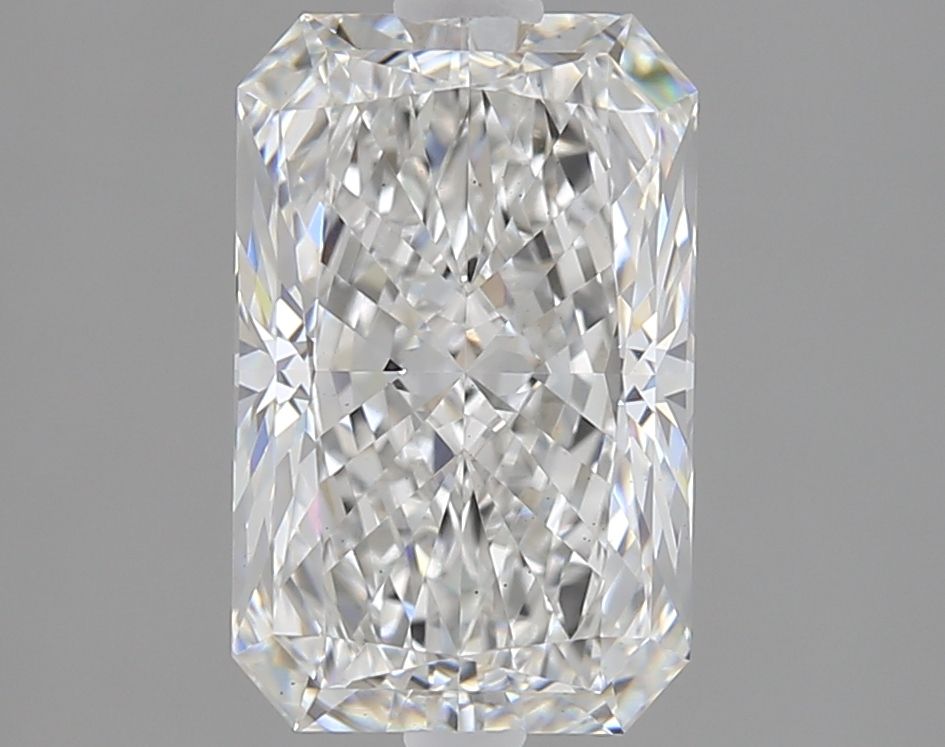 2.04 Carat Radiant Lab Diamond with  Cut Diamond in 14KT  view 1
