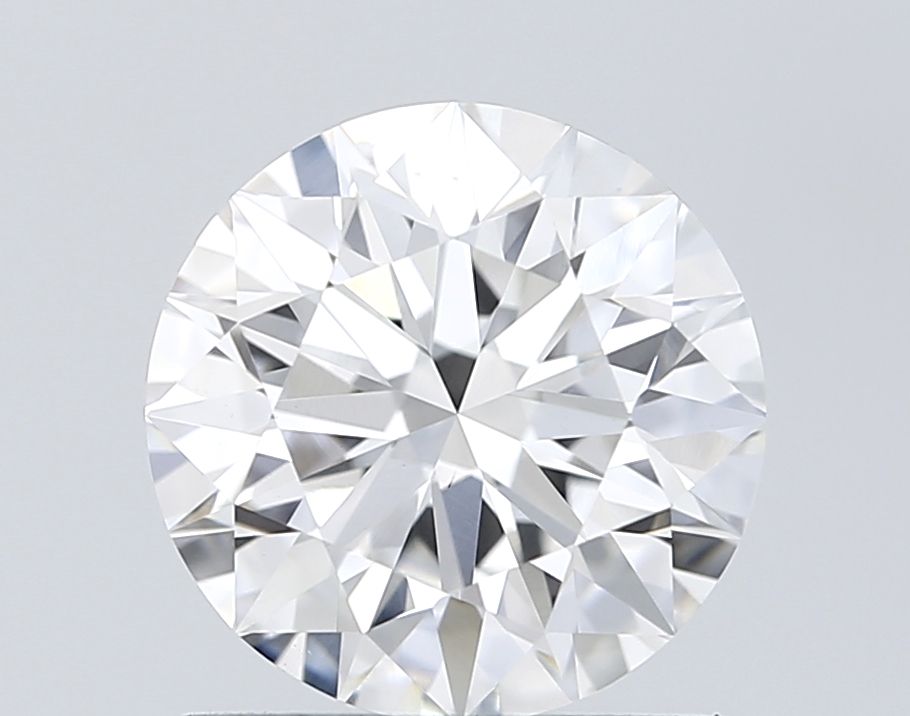 1.24 Carat Round Lab Diamond with  Cut Diamond in 14KT  view 1
