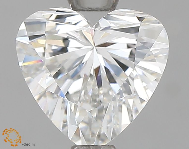1.01 Carat Heart Lab Diamond with  Cut Diamond in 14KT  view 1
