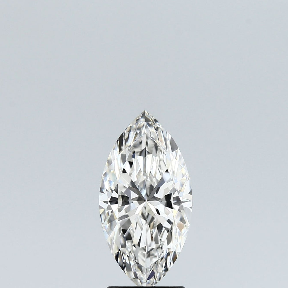 2.02 Carat Marquise lab Diamond with  Cut Diamond in 14KT  view 1

