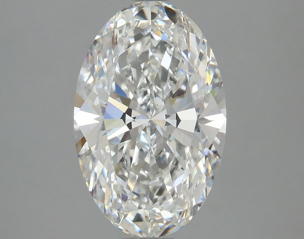 2.91 Carat Oval Lab Diamond with  Cut Diamond in 14KT  view 1
