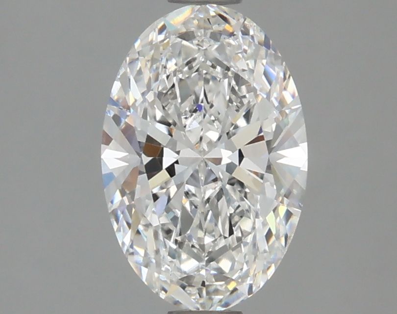 1.44 Carat Oval Lab Diamond with  Cut Diamond in 14KT  view 1
