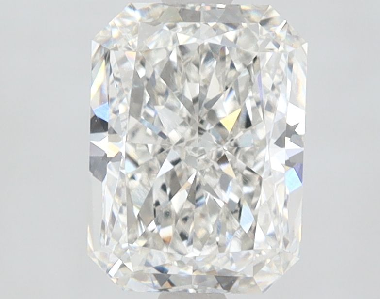 1.71 Carat Radiant lab Diamond with  Cut Diamond in 14KT  view 1
