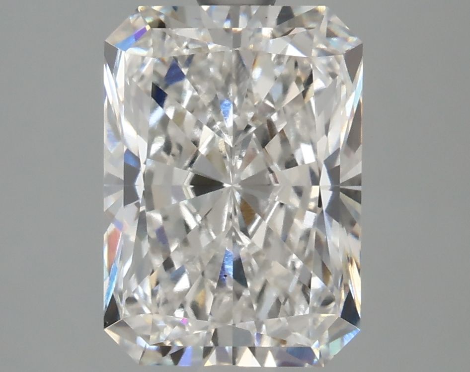 2.99 Carat Radiant Lab Diamond with  Cut Diamond in 14KT  view 1

