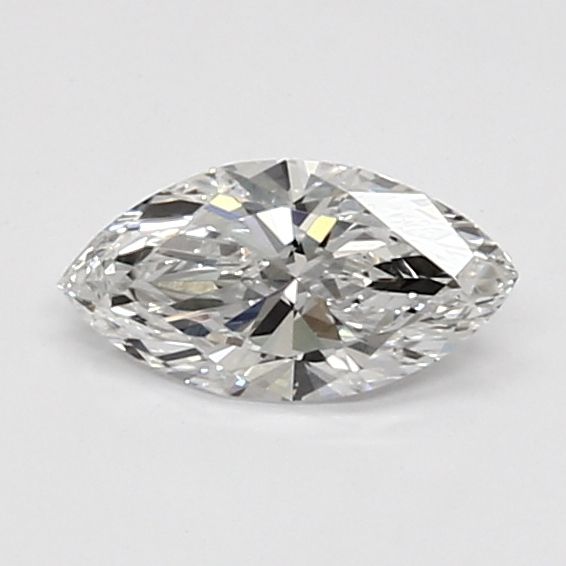 0.51 Carat Marquise Lab Diamond with  Cut Diamond in 14KT  view 1
