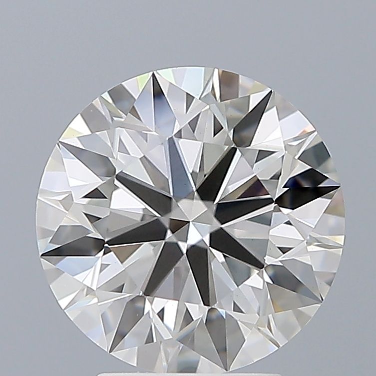 3.06 Carat Round Lab Diamond with  Cut Diamond in 14KT  view 1
