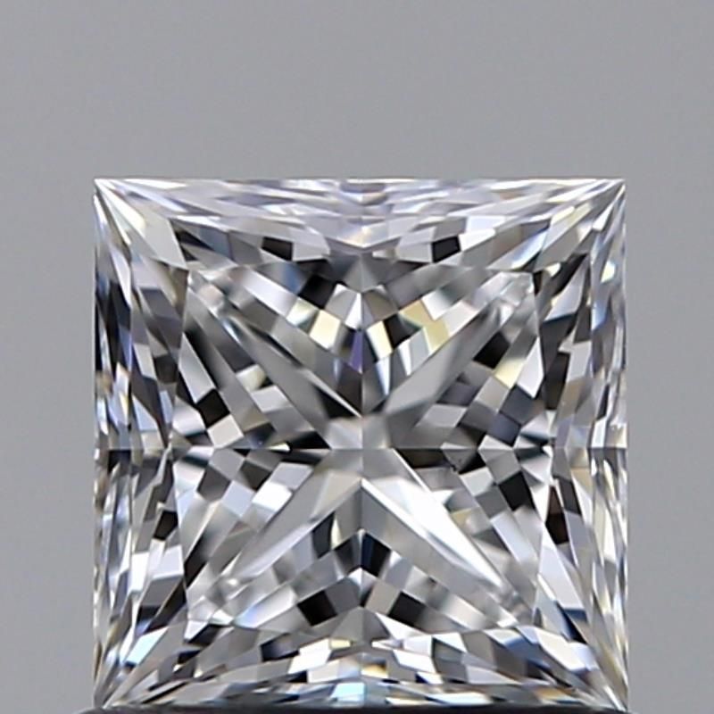0.9 Carat Princess Natural Diamond with  Cut Diamond in 14KT  view 1
