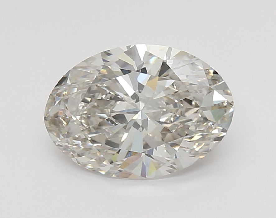 2.12 Carat Oval Lab Diamond with  Cut Diamond in 14KT  view 1
