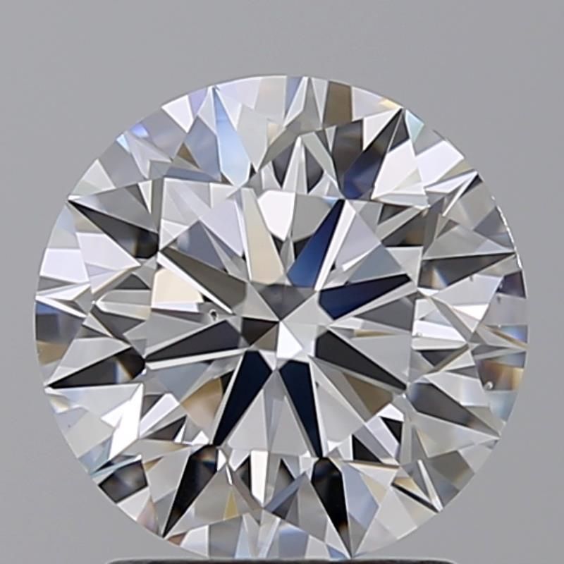 1.5 Carat Round Natural Diamond with  Cut Diamond in 14KT  view 1
