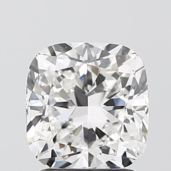 2.22 Carat Cushion Lab Diamond with  Cut Diamond in 14KT  view 1

