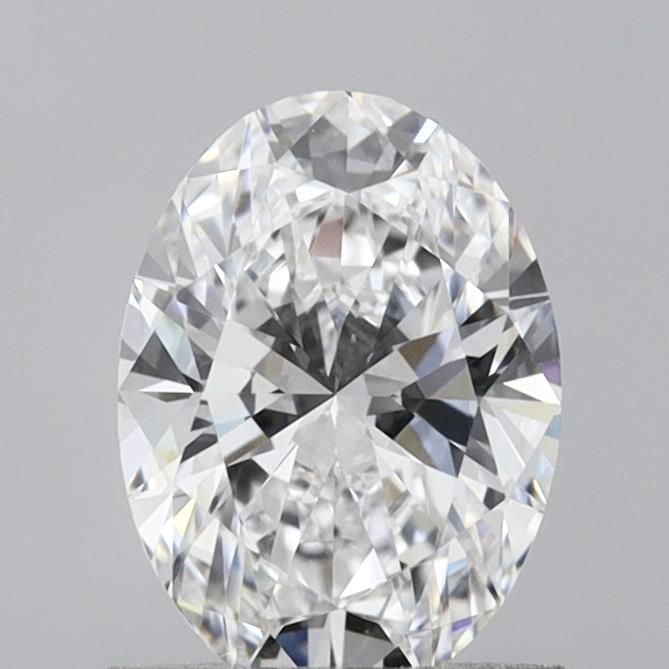 1.02 Carat Oval Lab Diamond with  Cut Diamond in 14KT  view 1
