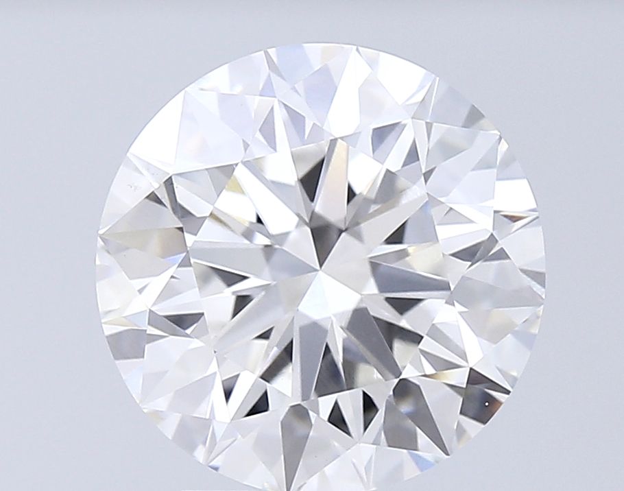 3.78 Carat Round Lab Diamond with  Cut Diamond in 14KT  view 1
