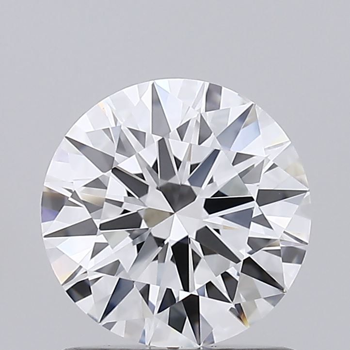 1.01 Carat Round Lab Diamond with  Cut Diamond in 14KT  view 1
