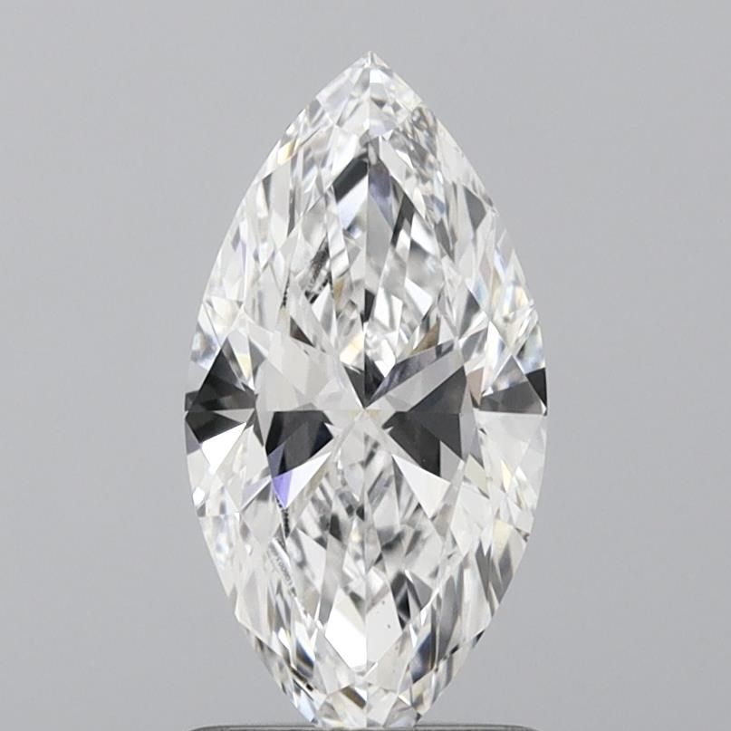 1.1 Carat Marquise Lab Diamond with  Cut Diamond in 14KT  view 1

