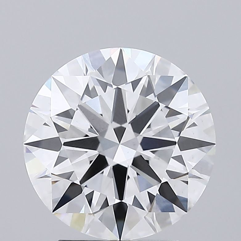 2.88 Carat Round Lab Diamond with  Cut Diamond in 14KT  view 1
