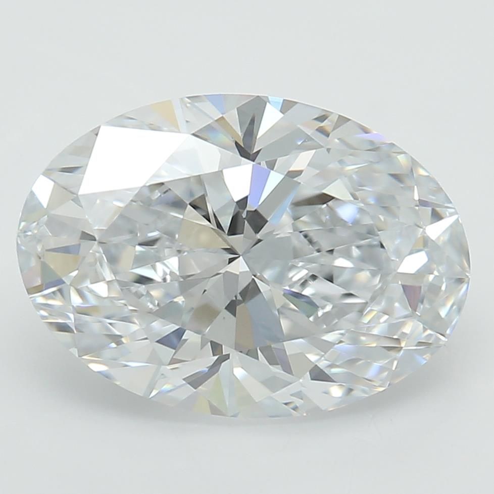 1.8 Carat Oval Lab Diamond with  Cut Diamond in 14KT  view 1
