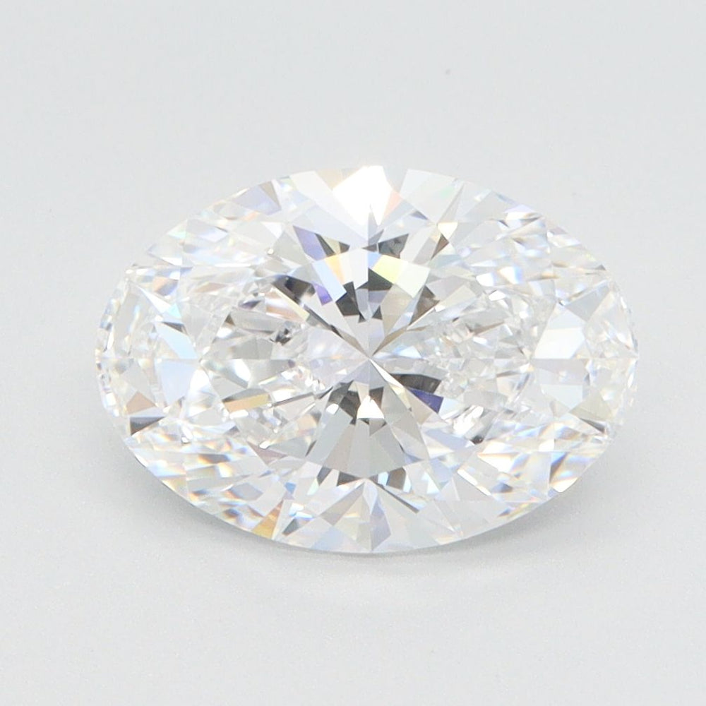 2.31 Carat Oval Lab Diamond with  Cut Diamond in 14KT  view 1
