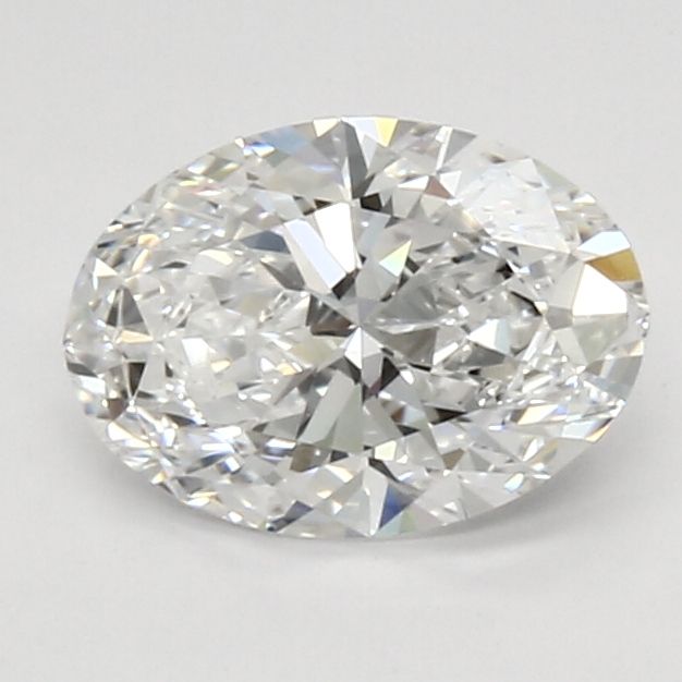 1.03 Carat Oval Lab Diamond with  Cut Diamond in 14KT  view 1
