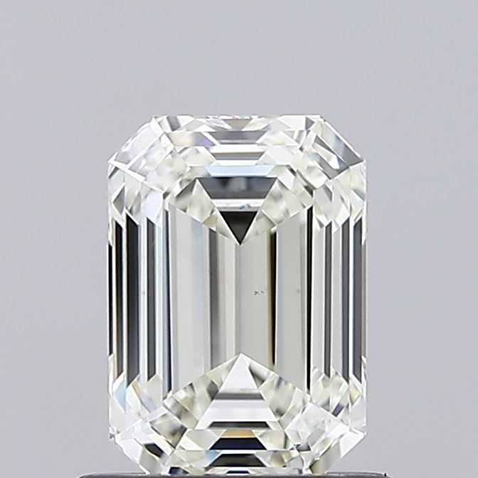 1.0 Carat Emerald Natural Diamond with  Cut Diamond in 14KT  view 1
