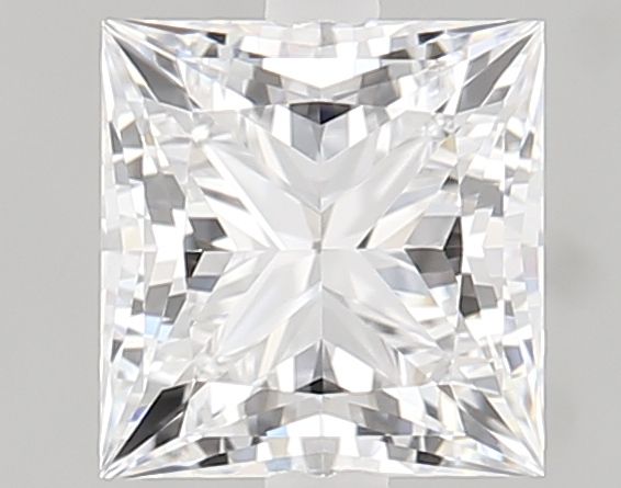 1.08 Carat Princess Lab Diamond with  Cut Diamond in 14KT  view 1
