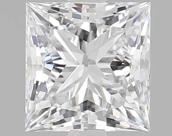 1.52 Carat Princess Lab Diamond with  Cut Diamond in 14KT  view 1
