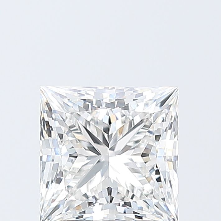 2.03 Carat Princess Lab Diamond with  Cut Diamond in 14KT  view 1
