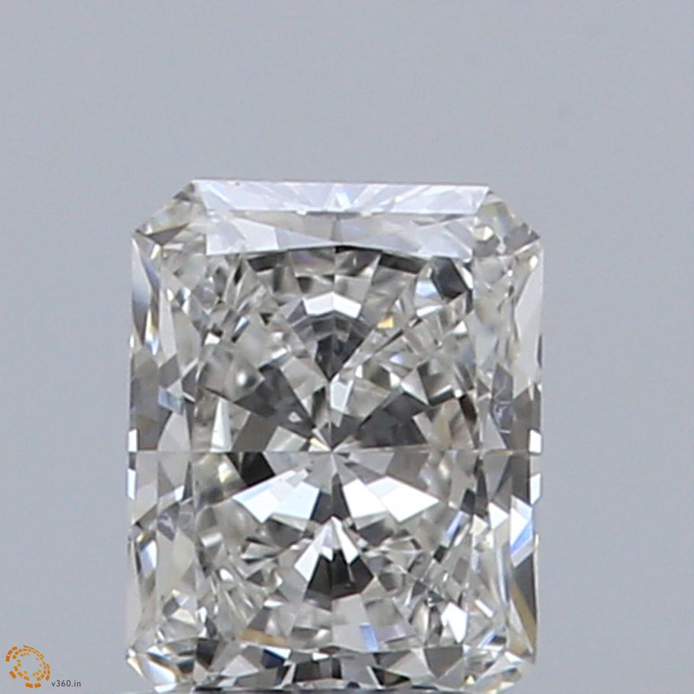 0.43 Carat Radiant natural Diamond with  Cut Diamond in 14KT  view 1
