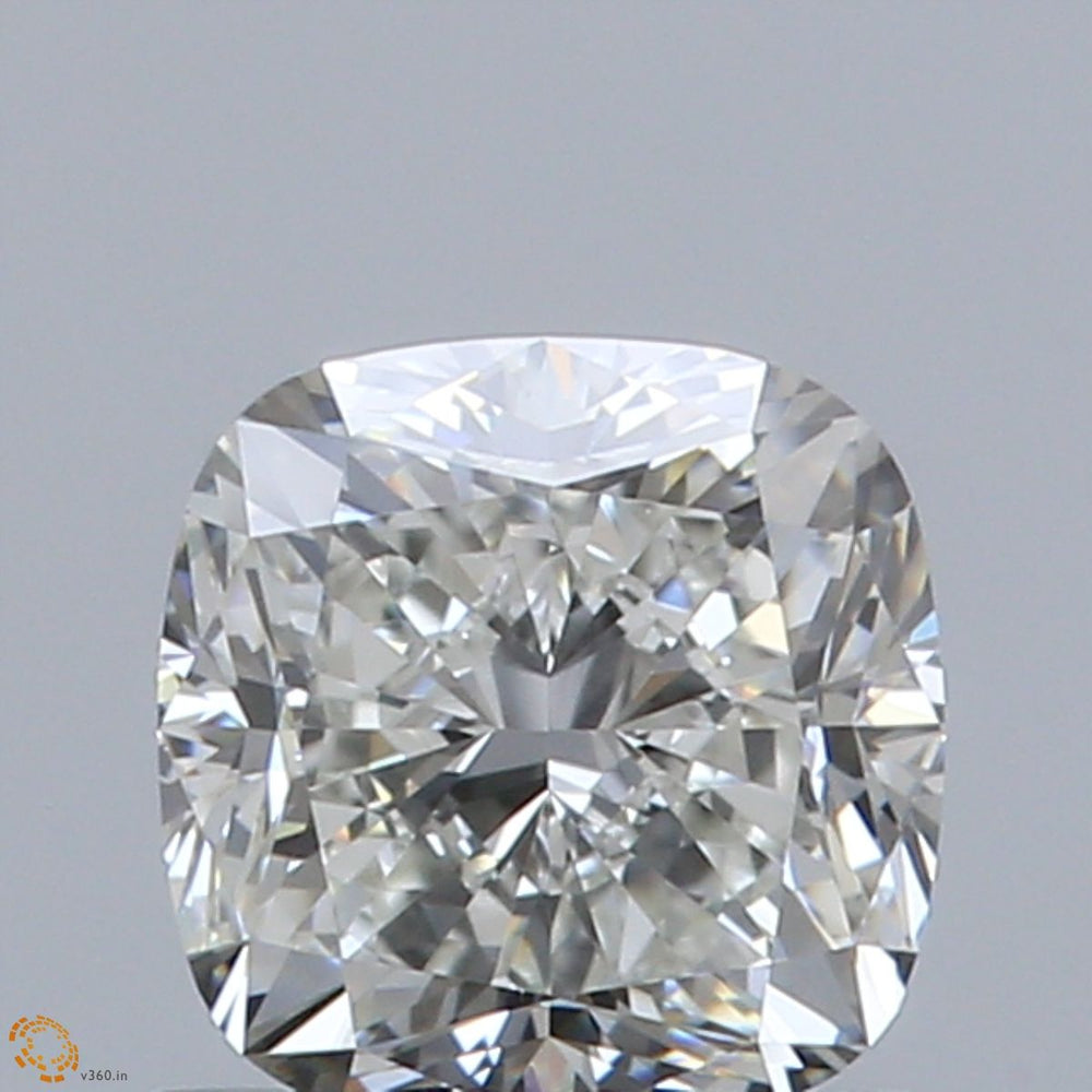 1.0 Carat CUSHION Natural Diamond with  Cut Diamond in 14KT  view 1
