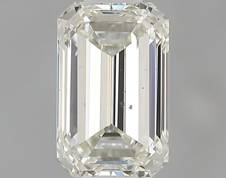 0.5 Carat Emerald Natural Diamond with  Cut Diamond in 14KT  view 1
