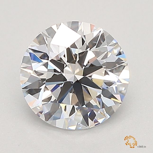 0.72 Carat Round Lab Diamond with  Cut Diamond in 14KT  view 1
