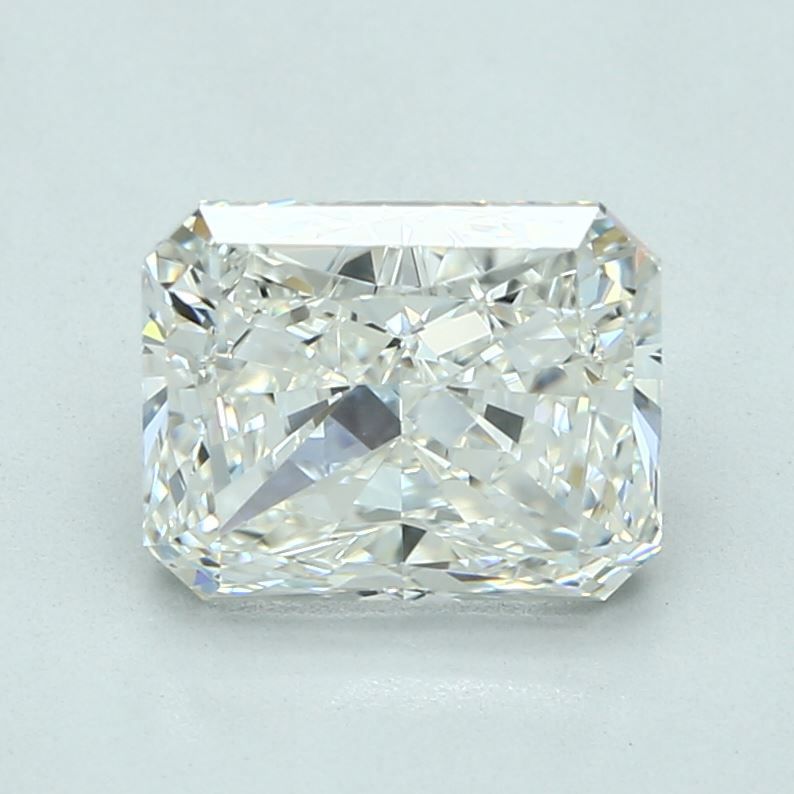 3.01 Carat Radiant Natural Diamond with  Cut Diamond in 14KT  view 1
