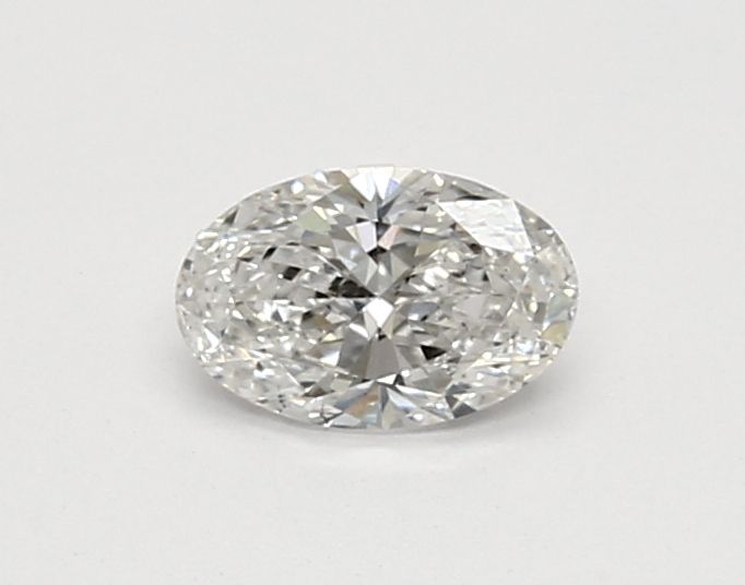 0.46 Carat Oval Lab Diamond with  Cut Diamond in 14KT  view 1
