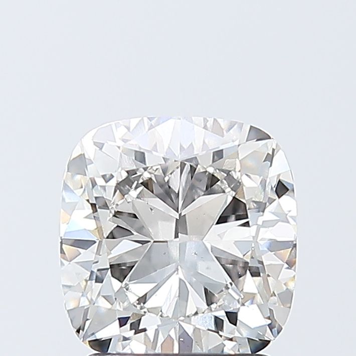 2.02 Carat Cushion Lab Diamond with  Cut Diamond in 14KT  view 1

