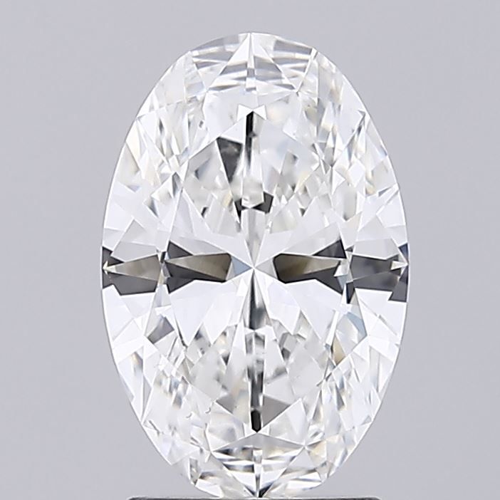 1.91 Carat Oval Lab Diamond with  Cut Diamond in 14KT  view 1
