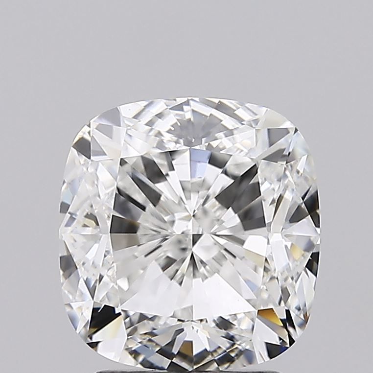 3.01 Carat Cushion Lab Diamond with  Cut Diamond in 14KT  view 1
