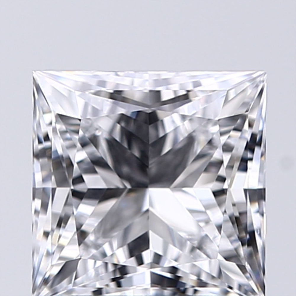 1.01 Carat Princess Lab Diamond with  Cut Diamond in 14KT  view 1
