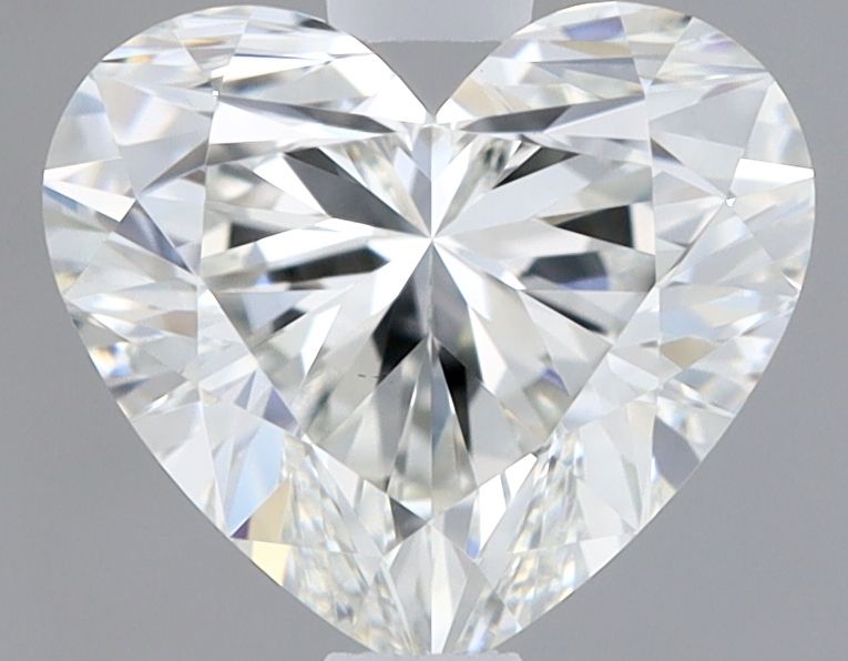1.06 Carat Heart Lab Diamond with  Cut Diamond in 14KT  view 1
