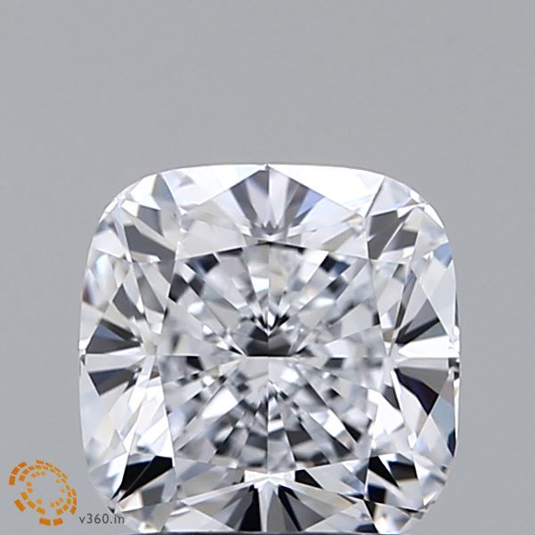 1.58 Carat Cushion Lab Diamond with  Cut Diamond in 14KT  view 1
