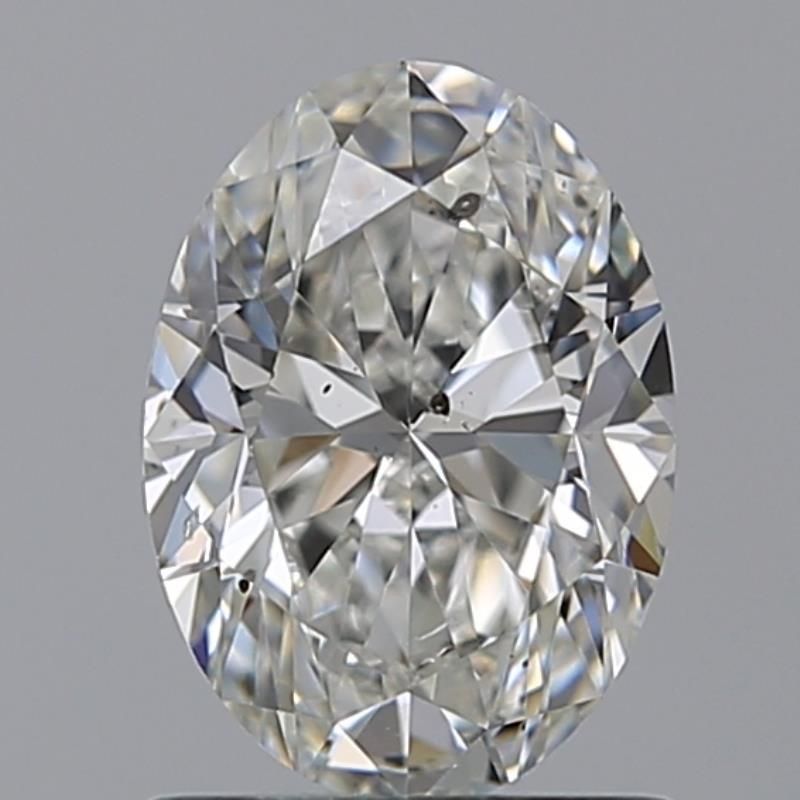 1.01 Carat Oval Natural Diamond with  Cut Diamond in 14KT  view 1
