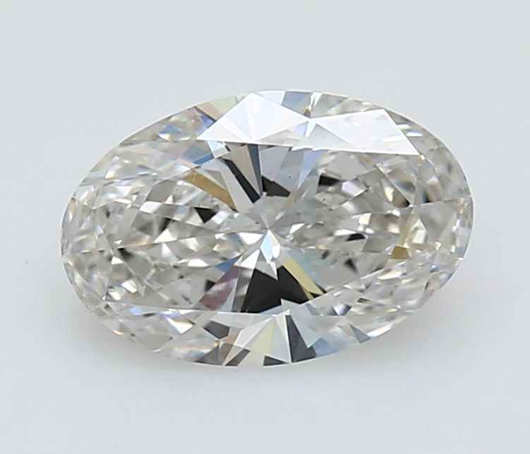 1.7 Carat Oval Lab Diamond with  Cut Diamond in 14KT  view 1
