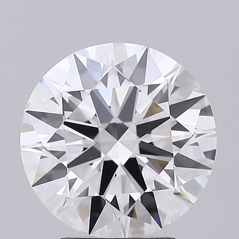 3.32 Carat Round Lab Diamond with  Cut Diamond in 14KT  view 1
