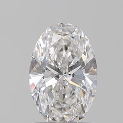 1.5 Carat Oval Natural Diamond with  Cut Diamond in 14KT  view 1
