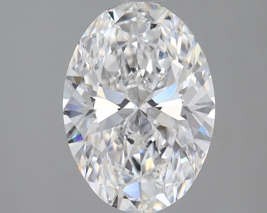 2.03 Carat Oval Lab Diamond with  Cut Diamond in 14KT  view 1
