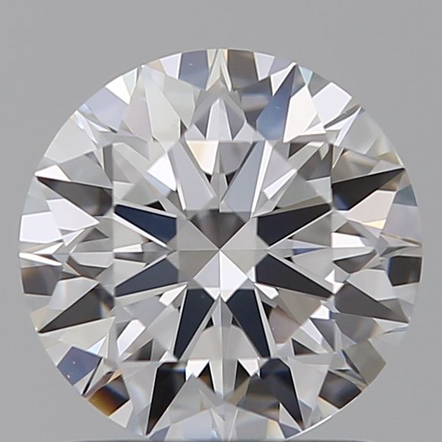 1.25 Carat Round Lab Diamond with  Cut Diamond in 14KT  view 1
